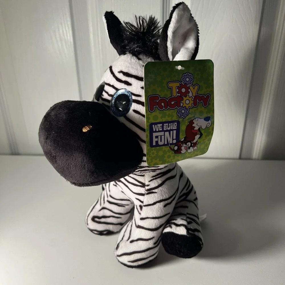 That Toy Factory Sitting Zebra‎ NWT 10